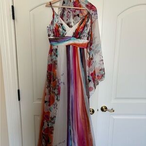 Multicolor Floral Maxi Dress